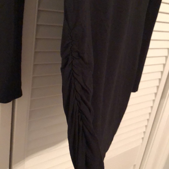 NWT SZ M, BOATNECK TEE, BODYCON, L/S, BLACK - Picture 4 of 8